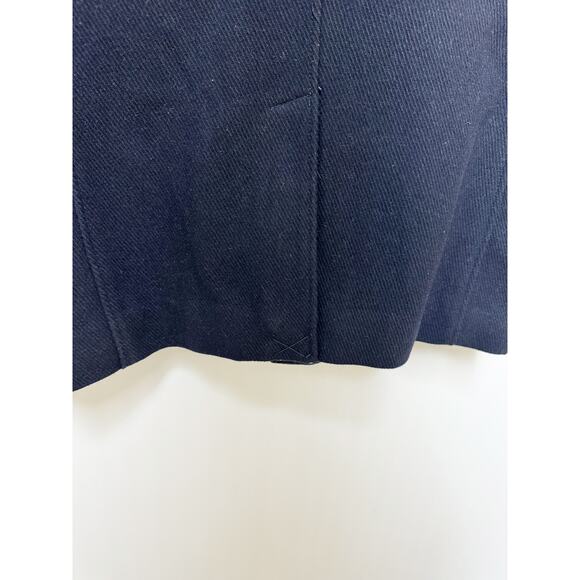 Cole Haan Mens Walking Coat Wool with Removable Bib Quilted Navy Blue Medium - Picture 11 of 11